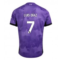 Camisa de Futebol Liverpool Luis Diaz #7 Equipamento Alternativo 2023-24 Manga Curta
